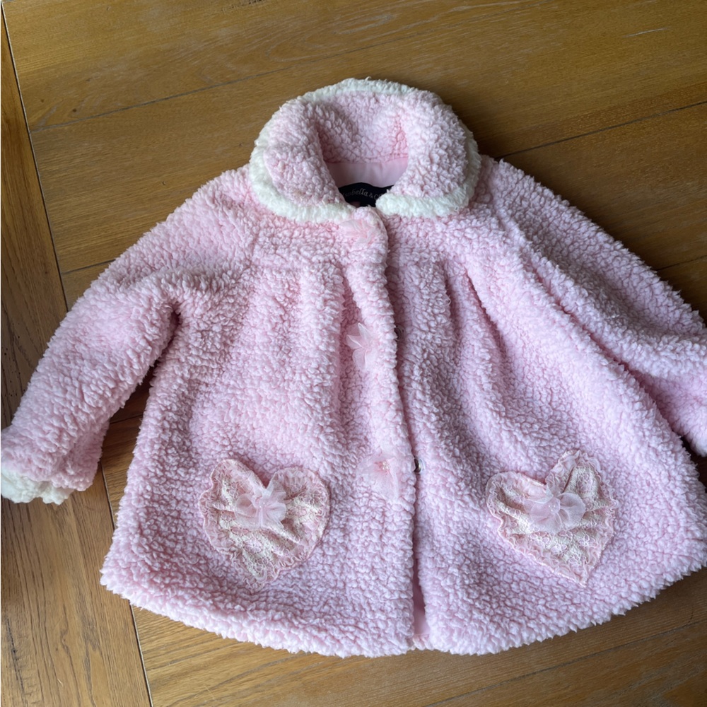 Fuzzy adorable children’s peacoat